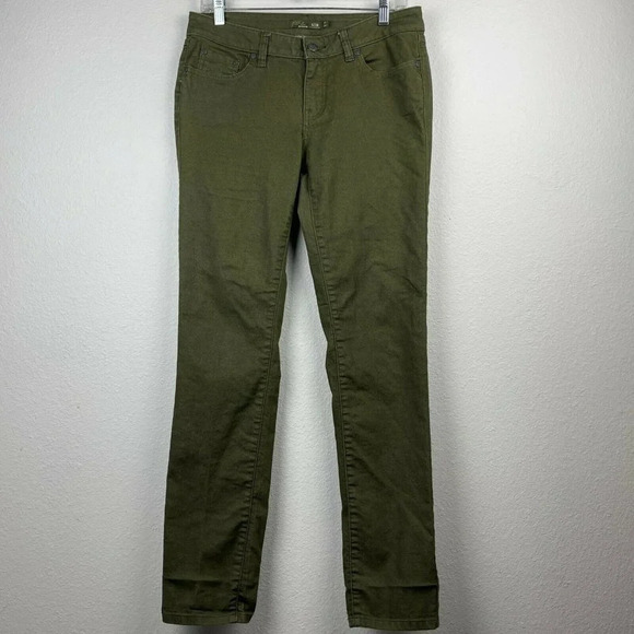 Prana Denim - Prana Jeans Women's Size 6/28 x 31 Mid Rise Skinny Leg Stretch Denim Moss Green
